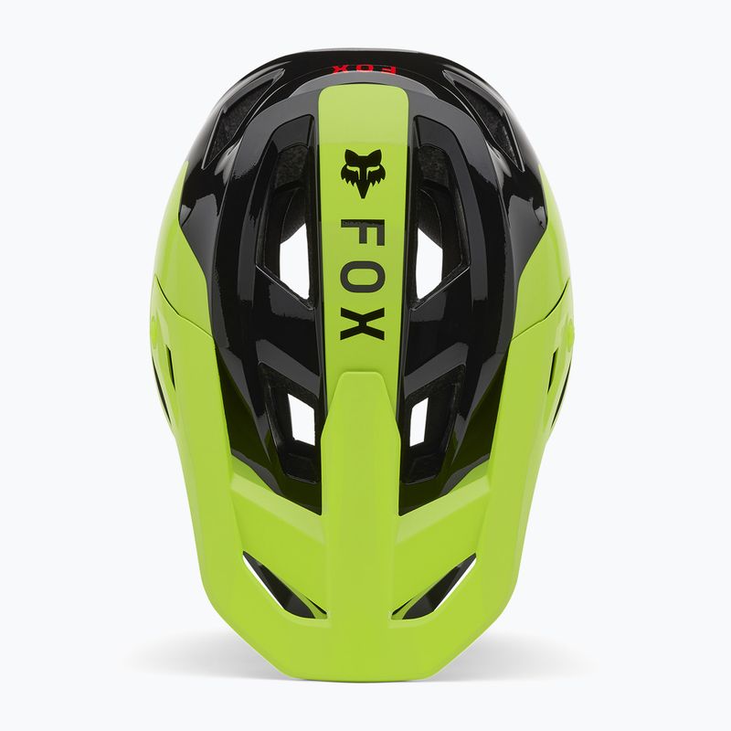 Casco da bici Fox Racing Rampage Barge giallo fluo 5