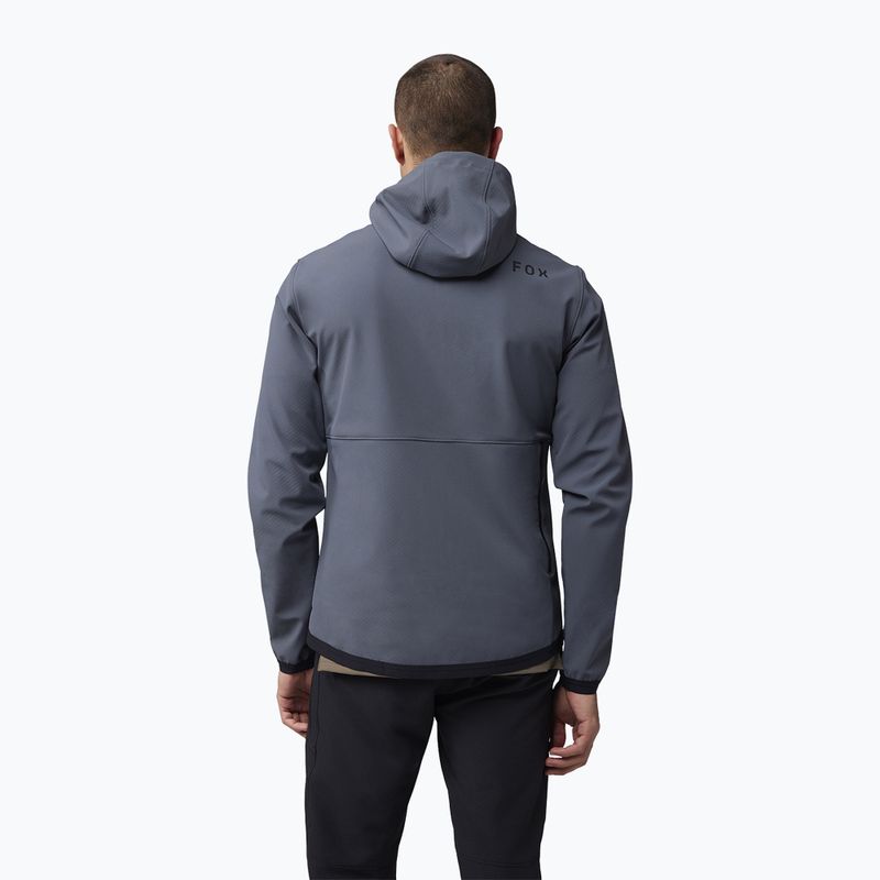 Felpa ciclismo uomo Fox Racing Ranger Fire Hoodie grafite 2