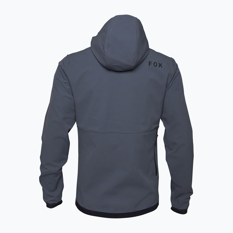 Felpa ciclismo uomo Fox Racing Ranger Fire Hoodie grafite 5