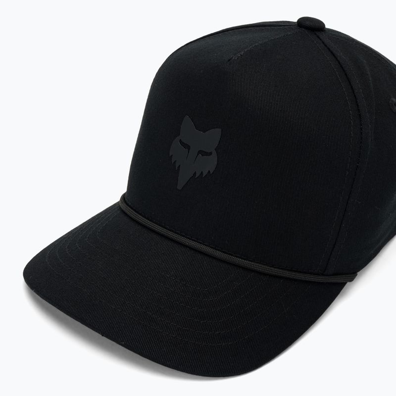 Cappellino con visiera da uomo Fox Racing Fox Head Rope Hat black/black 3