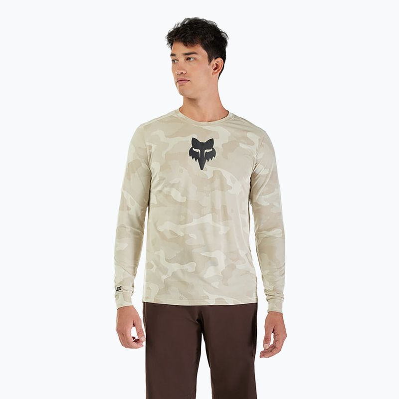 Maniche lunghe ciclismo uomo Fox Racing Ranger Tru Dri crema