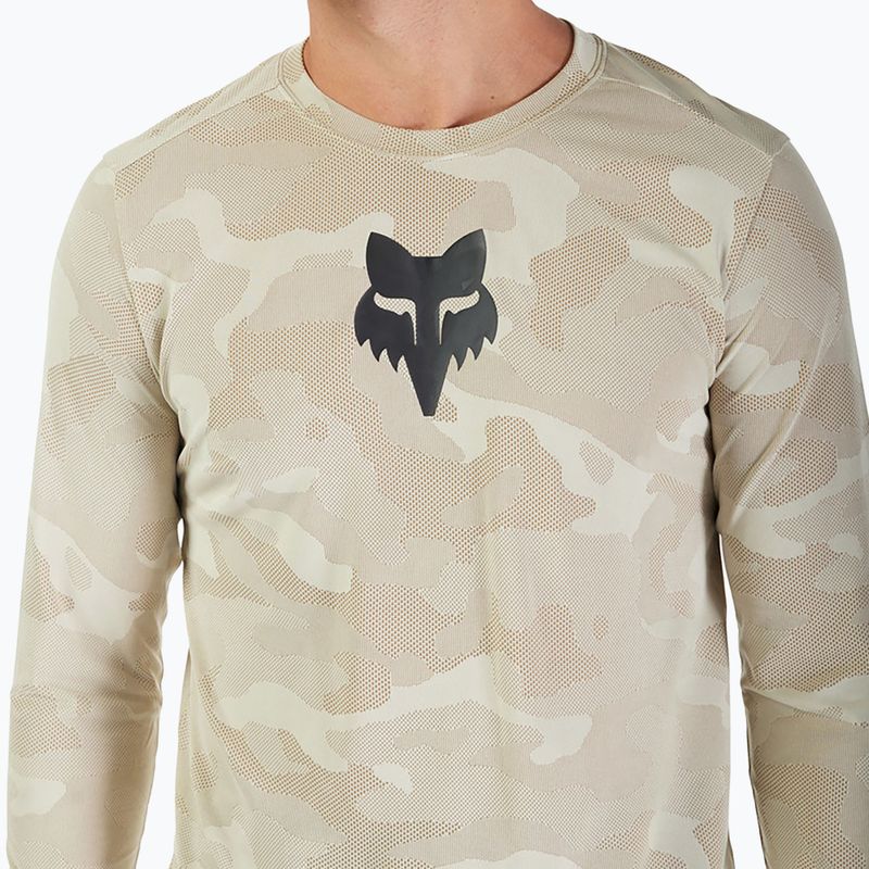 Maniche lunghe ciclismo uomo Fox Racing Ranger Tru Dri crema 3