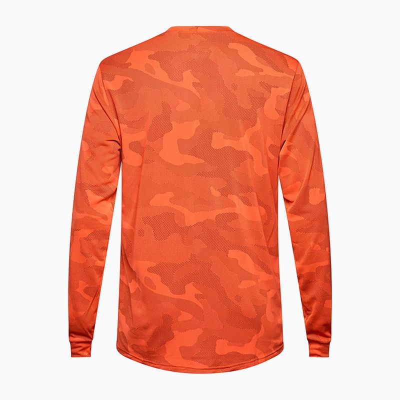 Maniche lunghe ciclismo uomo Fox Racing Ranger Tru Dri arancio sangue 2