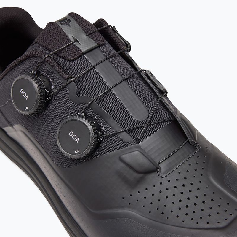 Scarpe da ciclismo con piattaforma da uomo Fox Racing Union BOA Flat nero 14