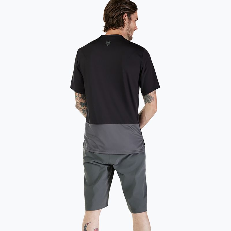 Maglia ciclismo uomo Fox Racing Ranger Wordmark nero 2