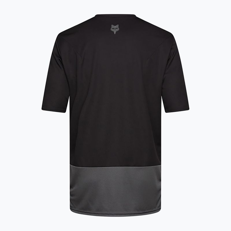Maglia ciclismo uomo Fox Racing Ranger Wordmark nero 6