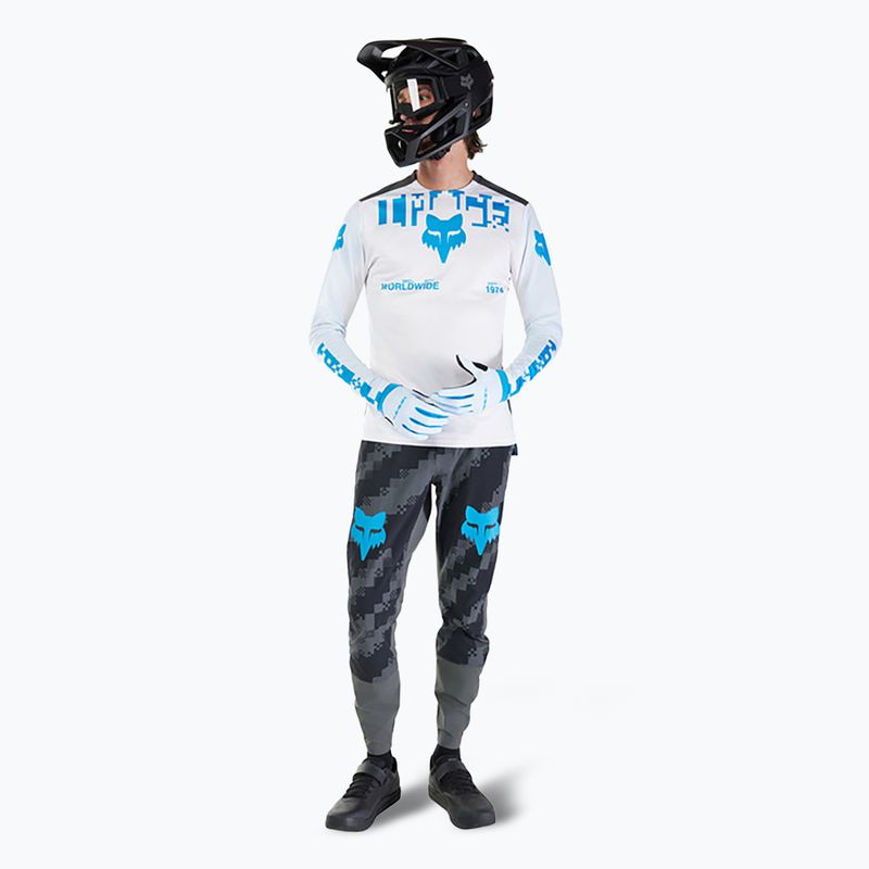 Maniche lunghe ciclismo uomo Fox Racing Ranger Digi Image bianco 2