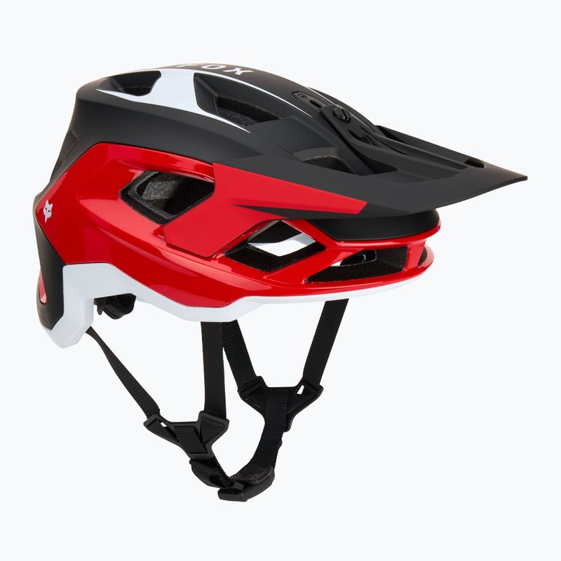 Casco da bici Fox Racing Speedframe Pro Defy rosso fluorescente