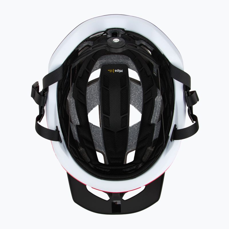 Casco da bici Fox Racing Speedframe Pro Defy rosso fluorescente 6