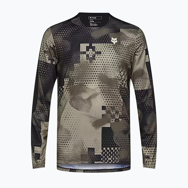 Maniche lunghe ciclismo uomo Fox Racing Flexair Ascent Pulse sabbia