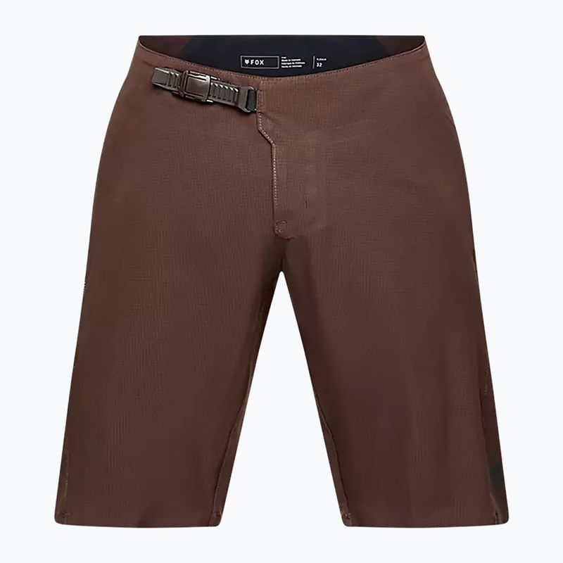 Pantaloncini da ciclismo Fox Racing Flexair Ascent marrone cacao da uomo
