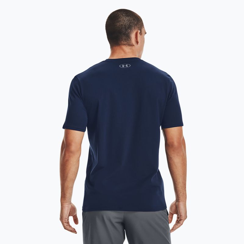 Maglietta Under Armour Boxed Sportstyle academy/rosso da uomo 3