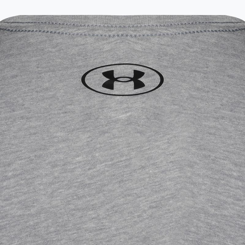 Maglietta Under Armour Sportstyle Uomo petto sinistro SS steel light heather/nero 7