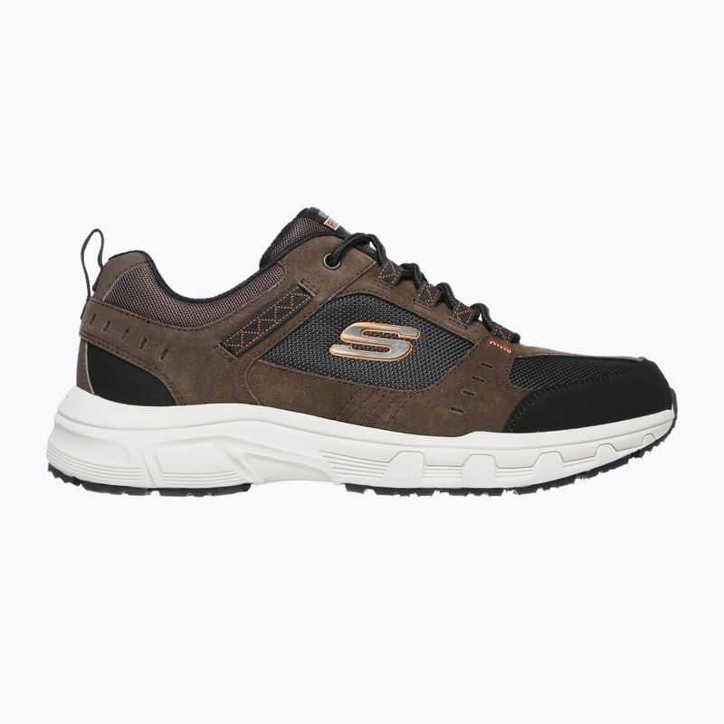 Scarpe SKECHERS Oak Canyon da uomo, cioccolato/nero 8