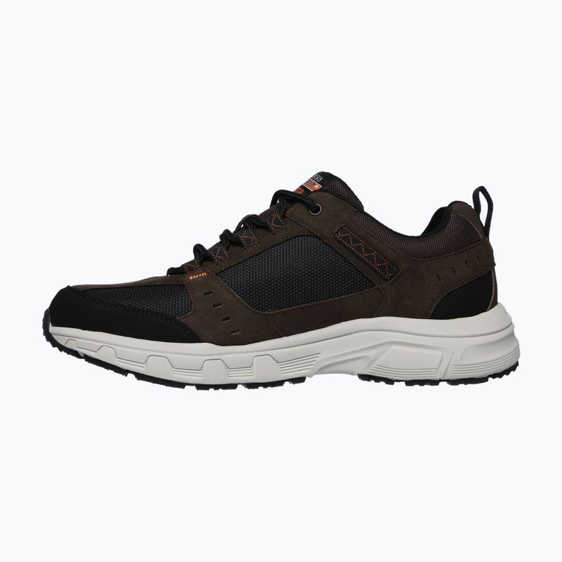 Scarpe SKECHERS Oak Canyon da uomo, cioccolato/nero 9