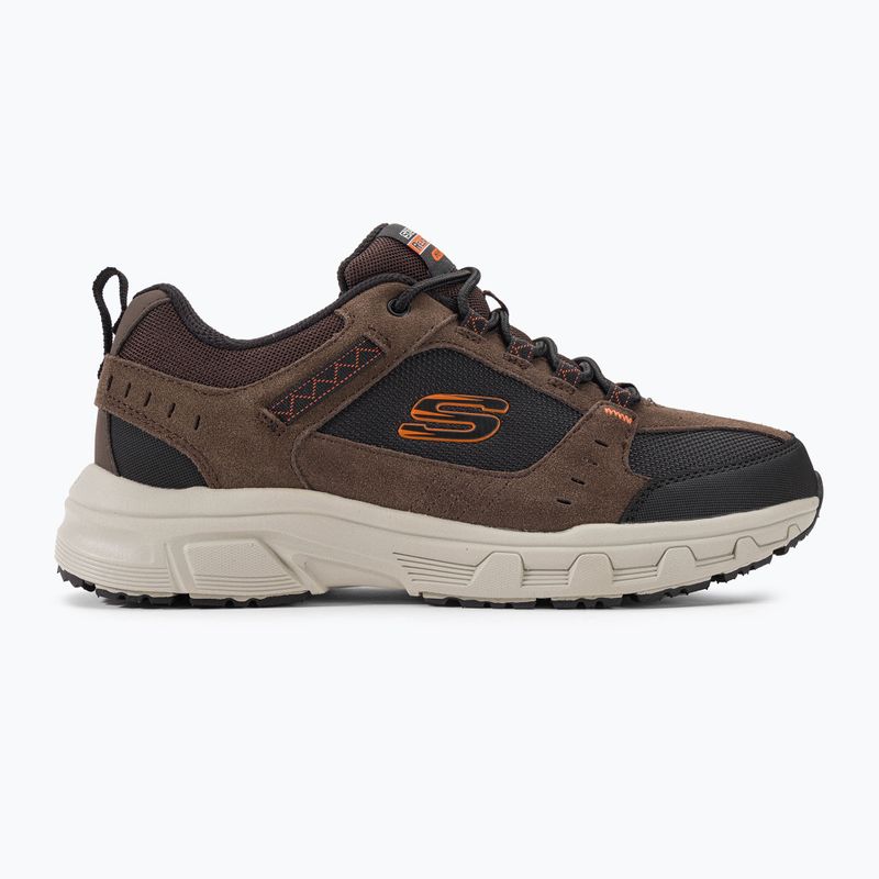 Scarpe SKECHERS Oak Canyon da uomo, cioccolato/nero 2