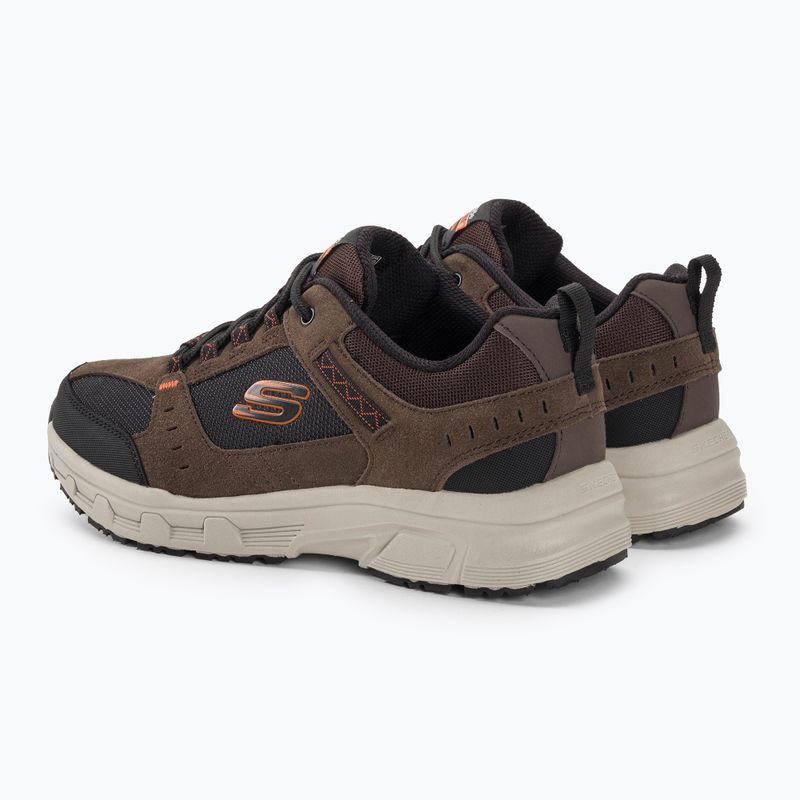 Scarpe SKECHERS Oak Canyon da uomo, cioccolato/nero 3