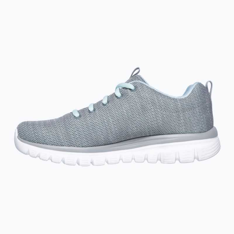 SKECHERS Graceful Twisted Fortune scarpe da donna grigio/menta 9