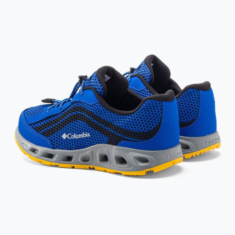 Scarponi da trekking Columbia Drainmaker IV blu tempestoso/giallo intenso per bambini 3