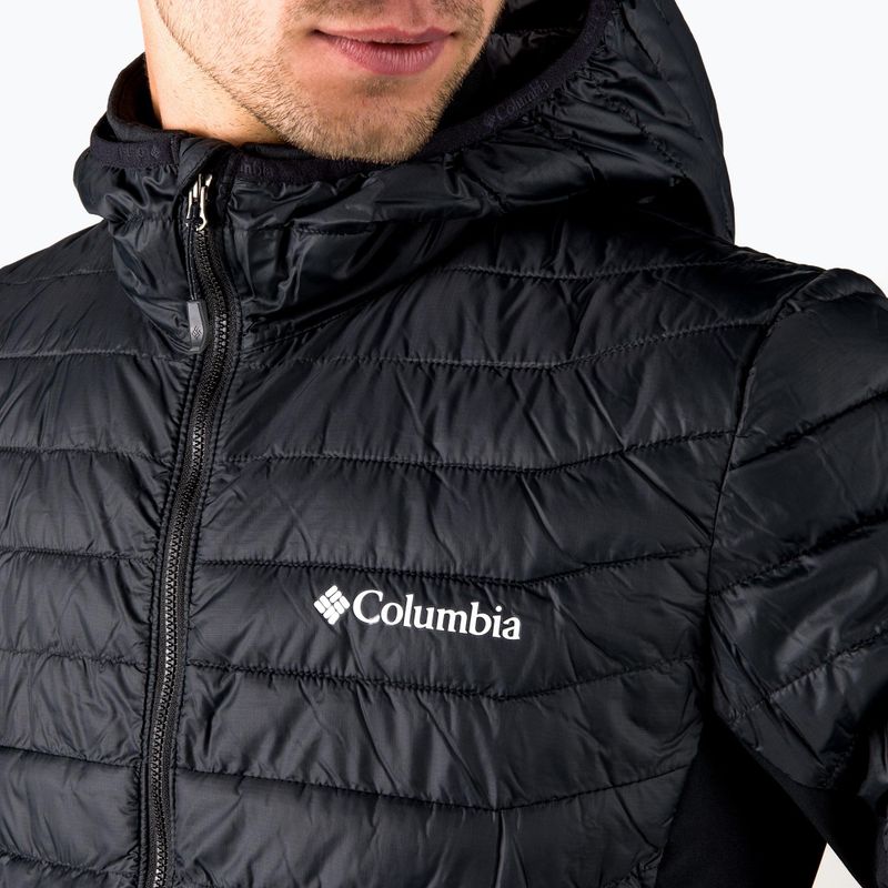 Giacca ibrida con cappuccio Columbia Powder Pass Uomo nero 4
