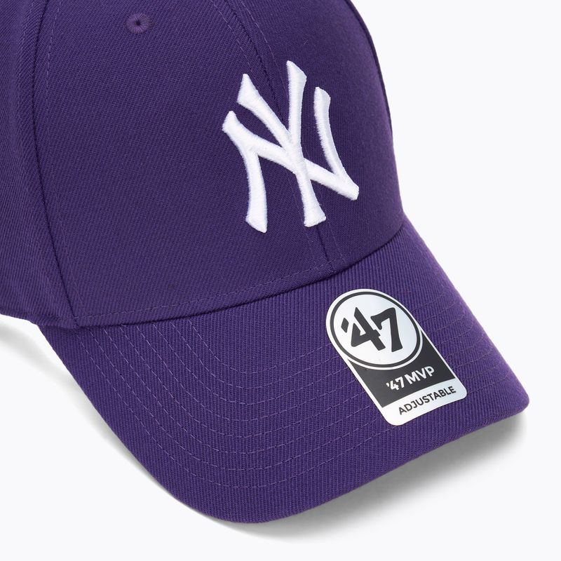 47 Brand MLB New York Yankees MVP berretto da baseball viola 3