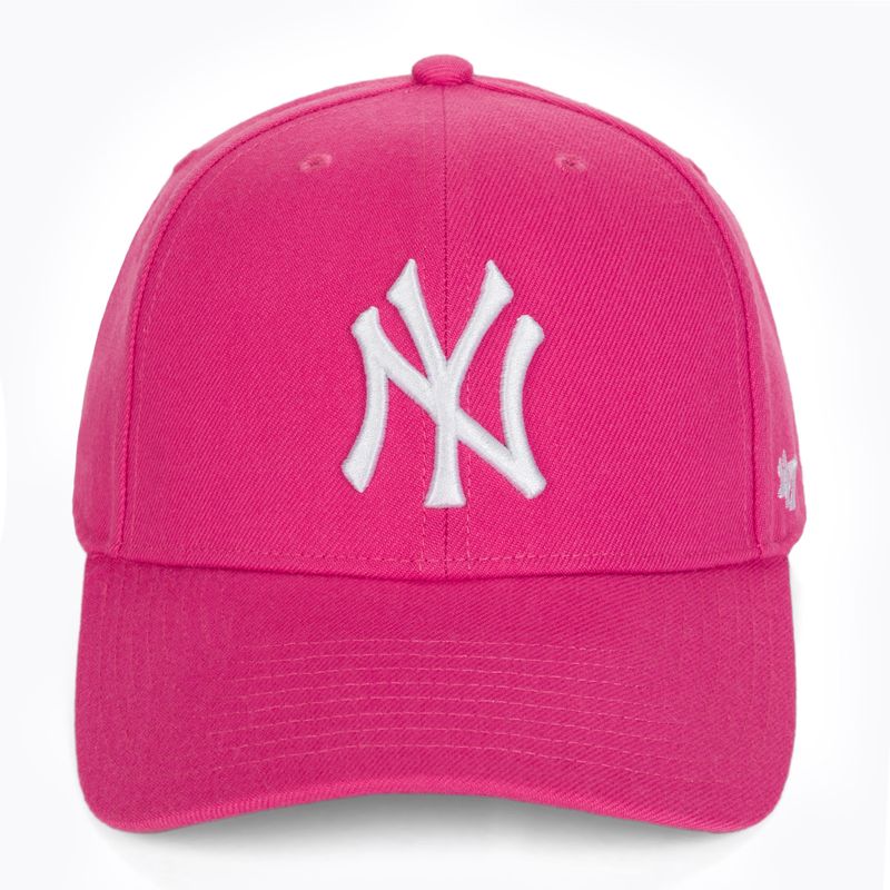 47 Brand MLB New York Yankees MVP SNAPBACK magenta berretto da baseball 4