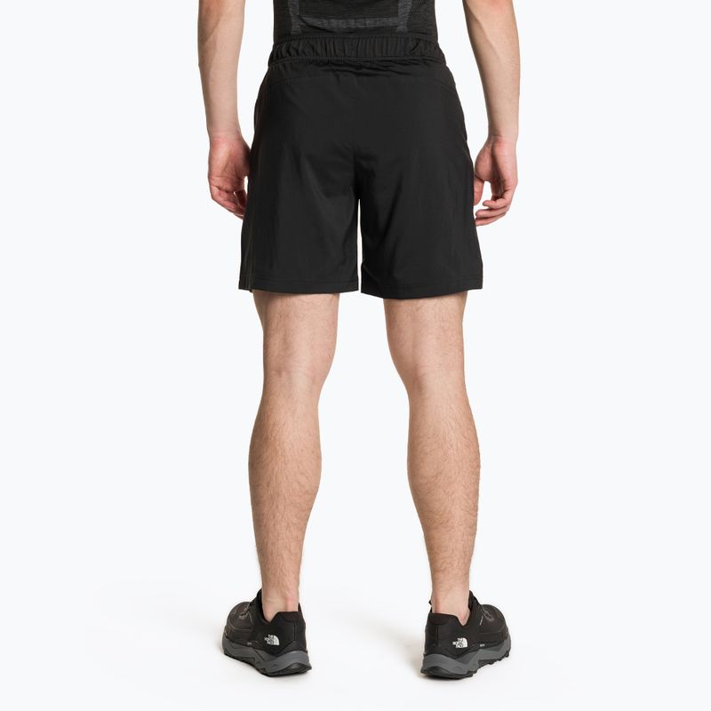 Pantaloncini da corsa da uomo The North Face 24/7 nero 2