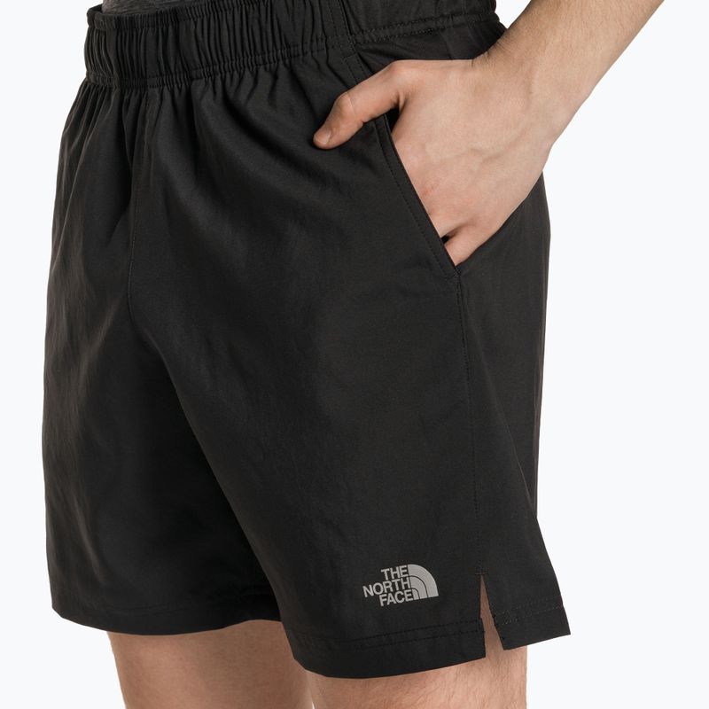 Pantaloncini da corsa da uomo The North Face 24/7 nero 3