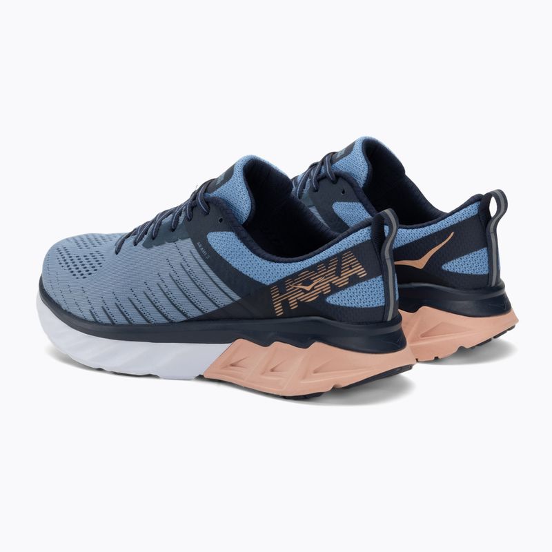 Scarpe da corsa da donna HOKA Arahi 3 Wide allure/mood indigo 3
