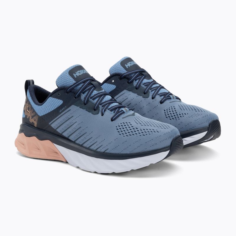Scarpe da corsa da donna HOKA Arahi 3 Wide allure/mood indigo 4