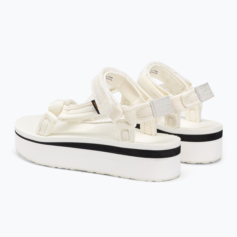 Sandali Teva Flatform Universal Mesh Print bianco brillante da donna 3