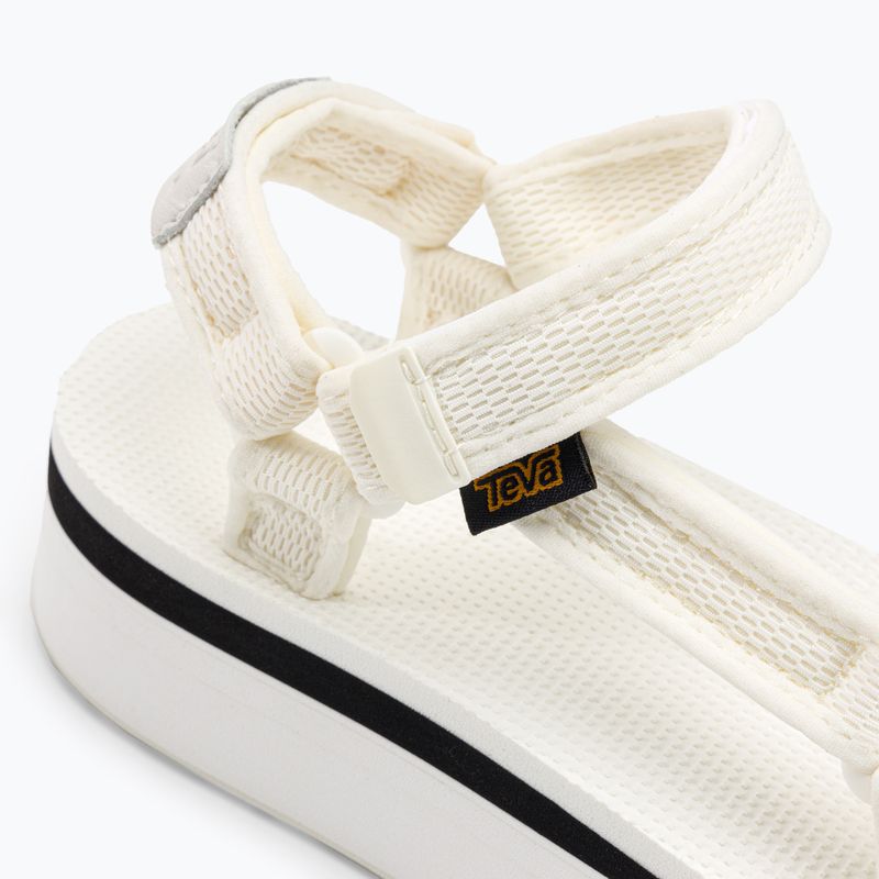 Sandali Teva Flatform Universal Mesh Print bianco brillante da donna 8