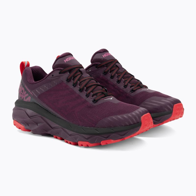 Scarpe da corsa da donna HOKA Challenger ATR 5 prugna/rosa 4