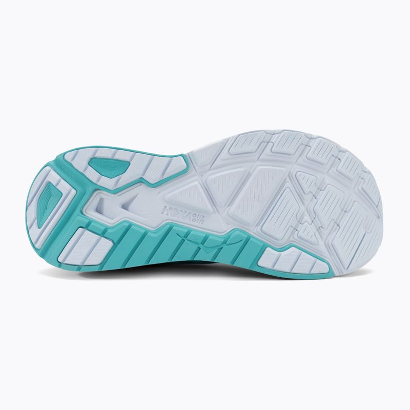 Scarpe da corsa da donna HOKA Arahi 4 Wide sabbia antigua/mare dei Caraibi 5