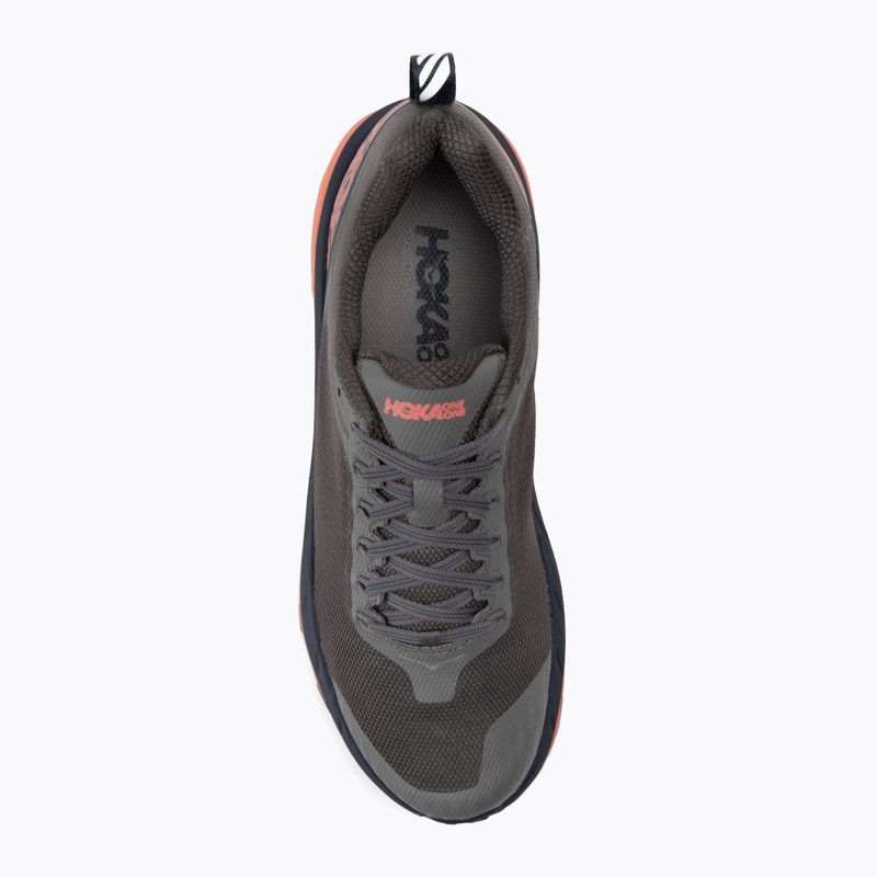 Scarpe da corsa da donna HOKA Challenger ATR 5 grigio antracite/corallo di fusione 6