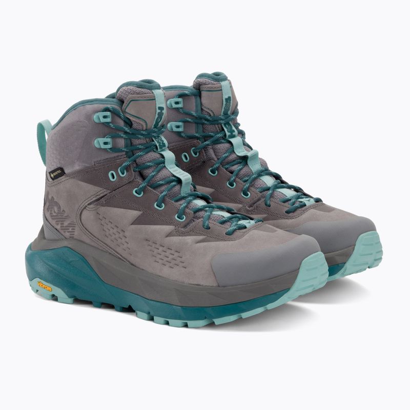 Scarponi da trekking da donna HOKA Kaha GTX grigio brina/acqua foschia 4