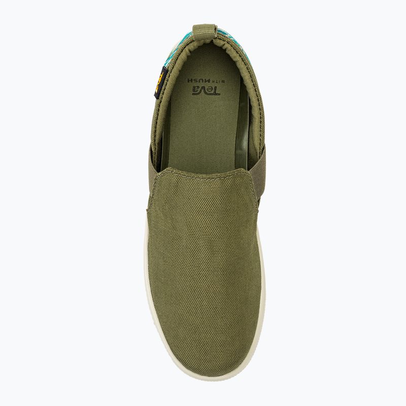 Scarpe da ginnastica Teva Voya Slip On da donna cayambe oliva bruciata 5