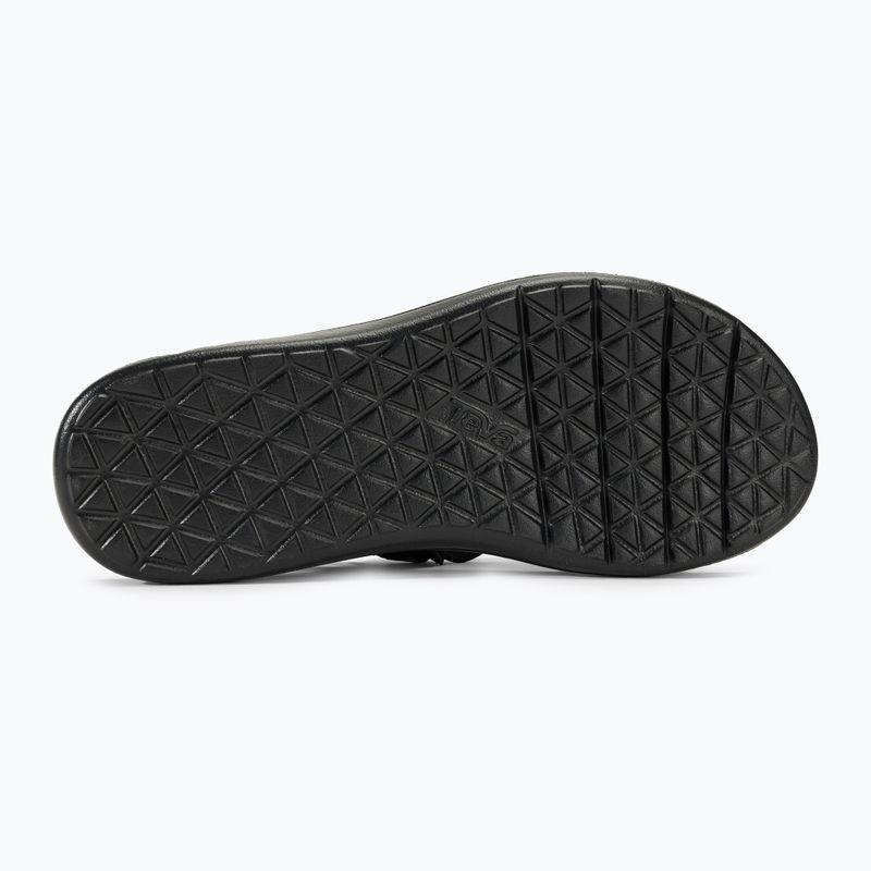 Teva Voya Strappy Leather sandali da donna nero 4