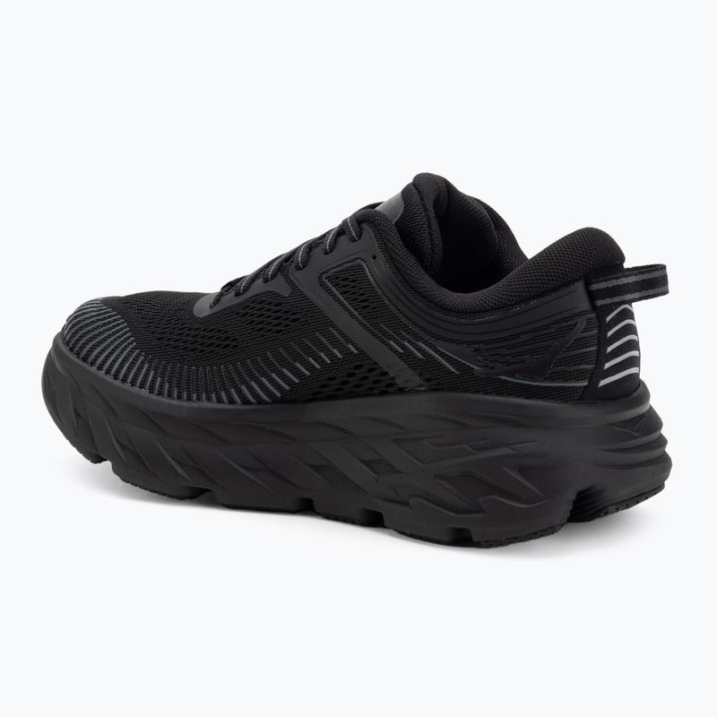 Scarpe da corsa da donna HOKA Bondi 7 nero/nero 3