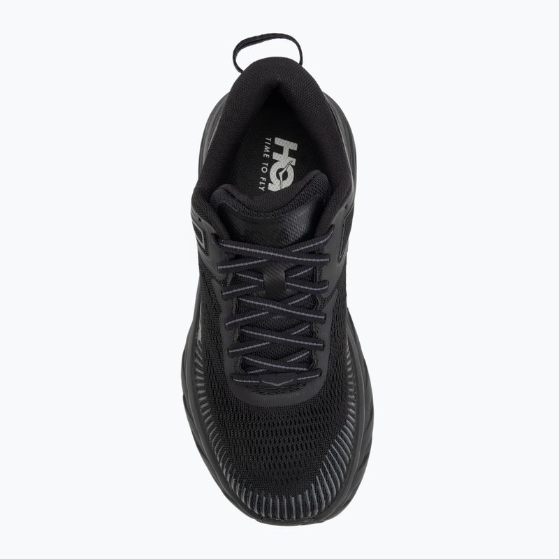 Scarpe da corsa da donna HOKA Bondi 7 nero/nero 5