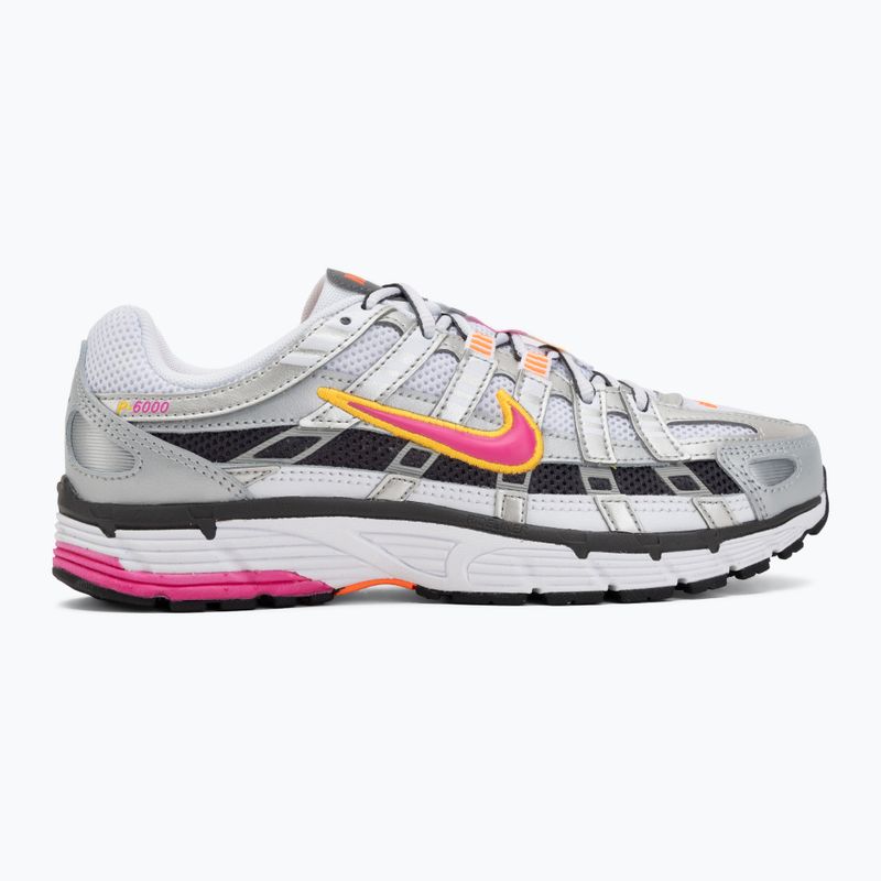 Scarpe da donna Nike P-6000 white/metallic platinum/laser fuchsia 2