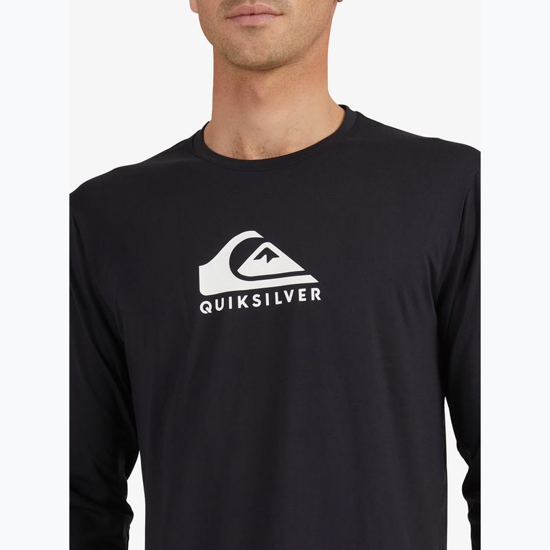 Quiksilver Solid Streak Uomo manica lunga da nuoto nero 4