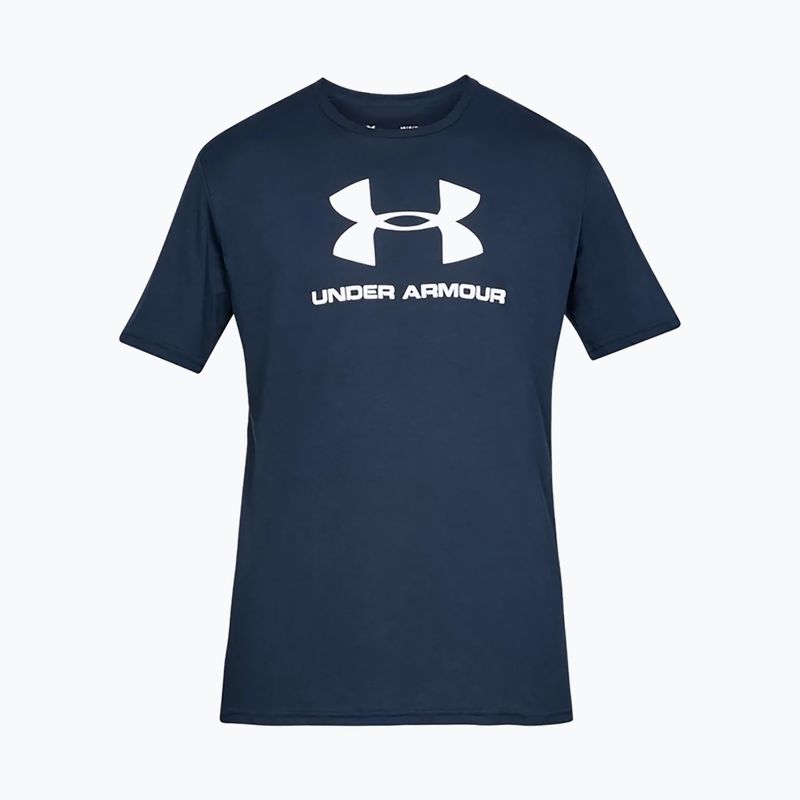 Maglietta Under Armour Sportstyle Logo uomo Academy/bianco