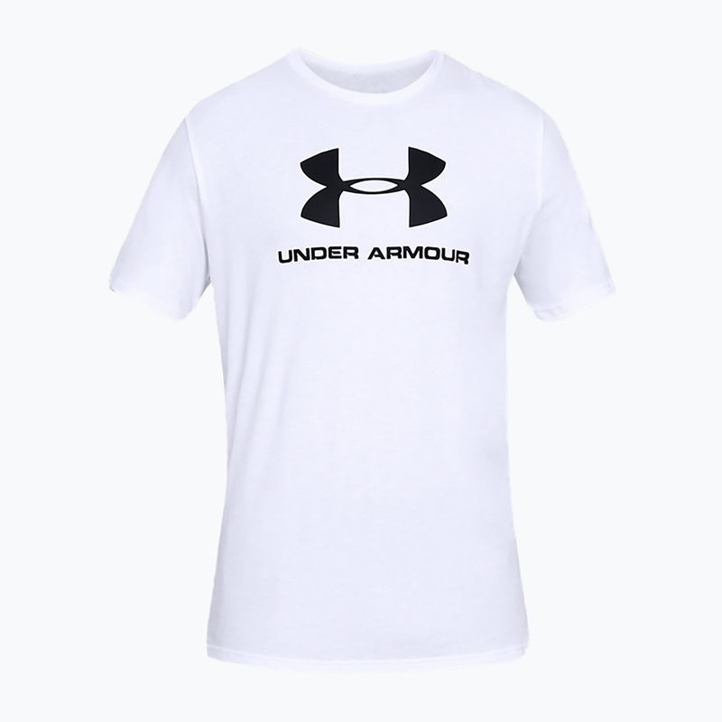 Maglietta Under Armour Sportstyle Logo uomo bianco/nero 3