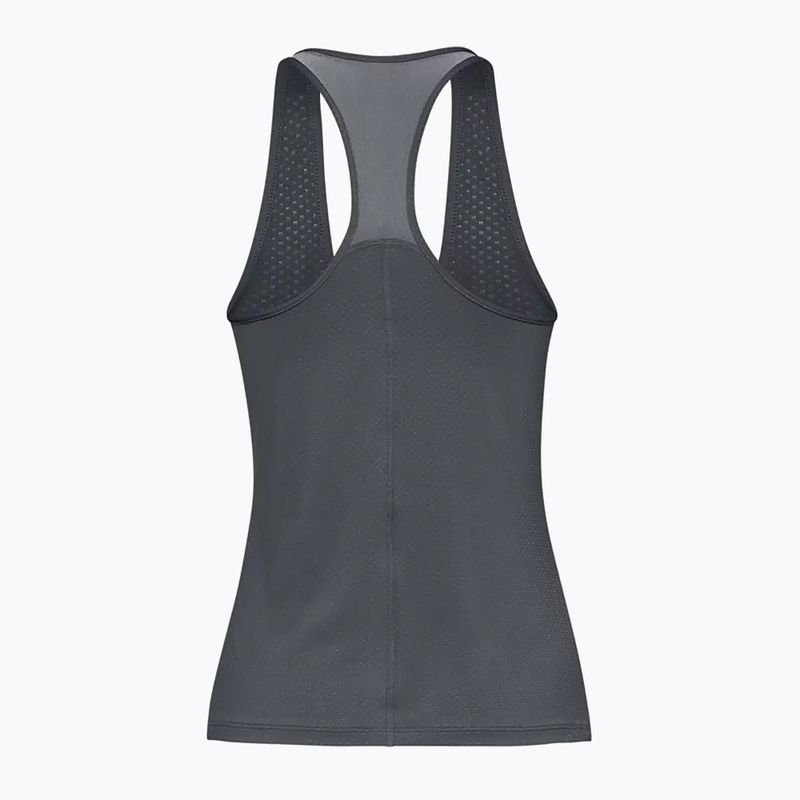 Canotta da allenamento Under Armour da donna HG Armour Racer Tank grigio pece chiaro/argento metallico 5