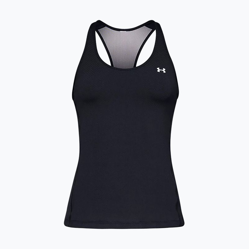 Canotta da allenamento Under Armour donna HG Armour Racer Tank nero/argento metallico 5