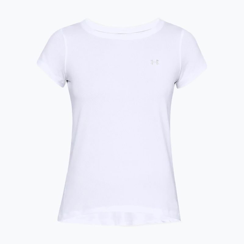 Maglietta da allenamento Under Armour donna HG Armour bianco/argento metallico 6