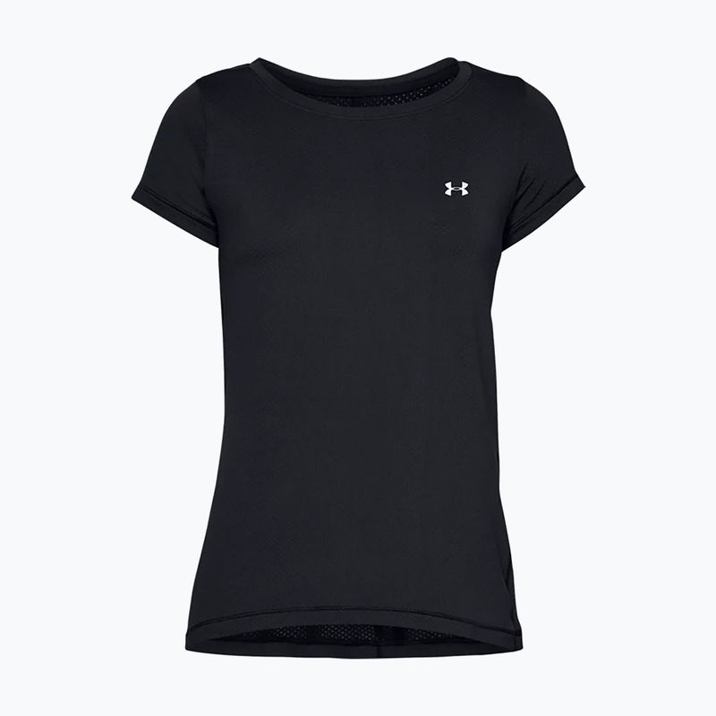 Maglietta da allenamento Under Armour donna HG Armour nero/argento metallico