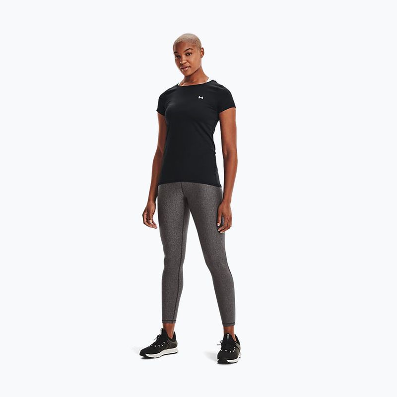 Maglietta da allenamento Under Armour donna HG Armour nero/argento metallico 4