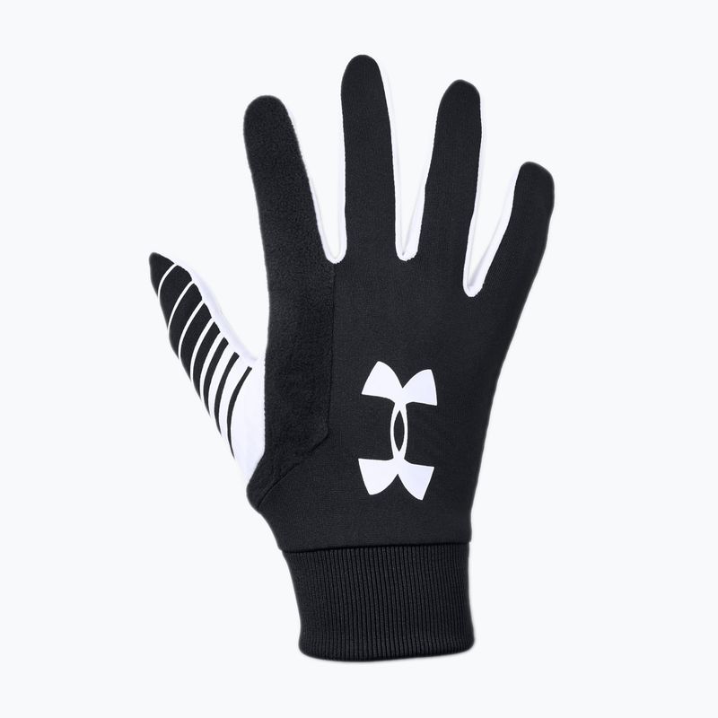 Guanti da calcio Under Armour Field Player'S 2.0 da uomo nero/bianco/bianco 5